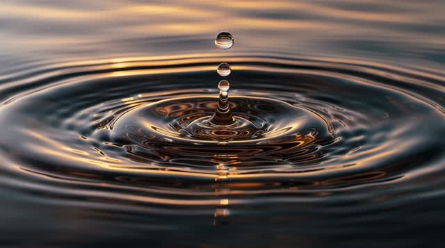 A Drop Of Water Falls In Slow Motion Splash drop nature water liquid reflection wave