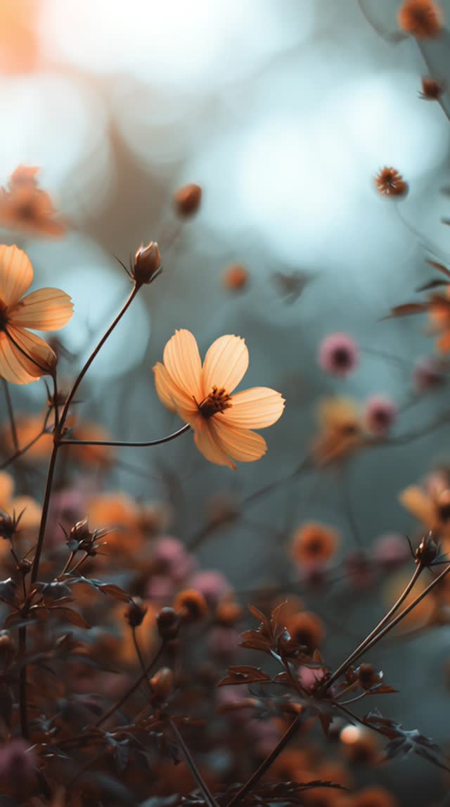Boke Flowers nature flower plant summer outdoors close-up video
