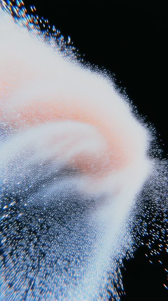 Danzi A Fluid Formation Of Countless Glowing Nanopartic Eec4 4A39 A505 abstract backgrounds blue exploding motion futuristic video