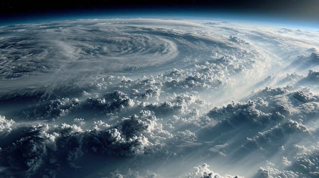 Global Landscape Seen From Space Showing Turbul C67C 478C nature space night blue wave science video