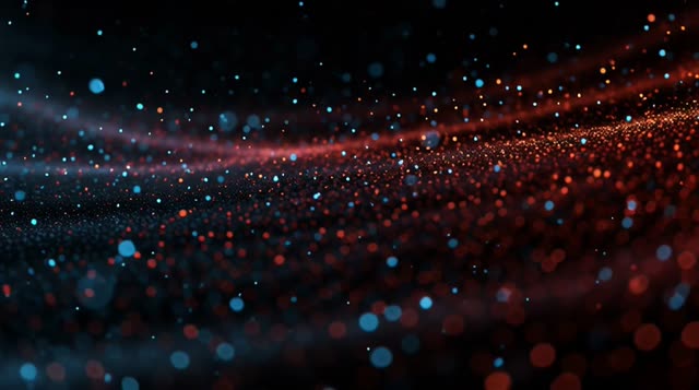 Slow Zoom In Towards A Cluster Of Particles For 4Dea 4Ade 9E4E abstract backgrounds backdrop glowing shiny defocused video