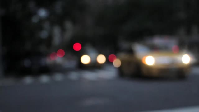 nyc  taxi  evening  dark  new york city  traffic  lights