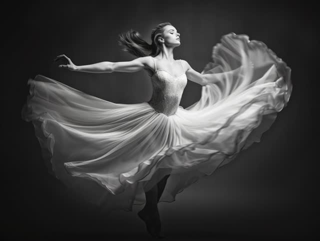 Capture The Timeless Elegance Of A Ballet Dancer Black And White ballet dancer ballet dancing women dancer one person