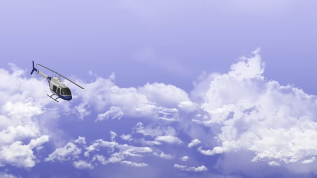 air vehicle flying helicopter helicopter propeller  clouds  heli video