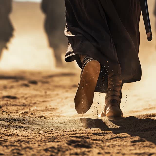 Walking On Desert outdoors human leg men nature one person women video