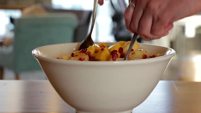 bowl food  fruits healthy eating fruit salad freshness  bowl video